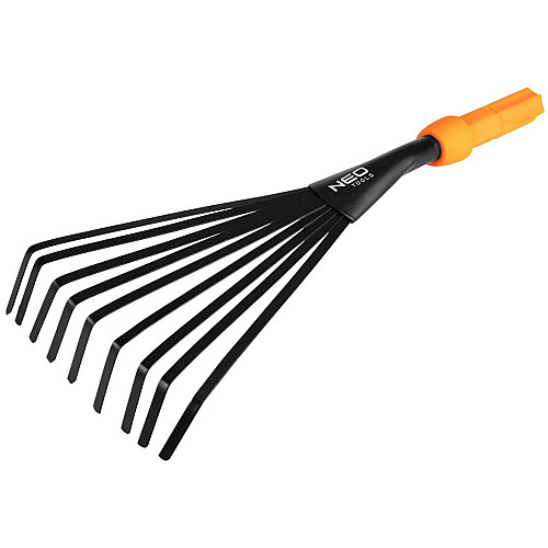 Граблі-віяло садові Neo Tools, ширина 12.5см, 33см, система NEO Click 0.15кг