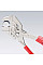 Кліщі переставні KNIPEX, 0-40мм, 180мм, хромовані, 0.23кг