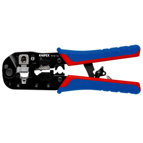 Кліщі обтискні KNIPEX Western, для обтиску штекерів 190мм фосфатовані 0.345кг