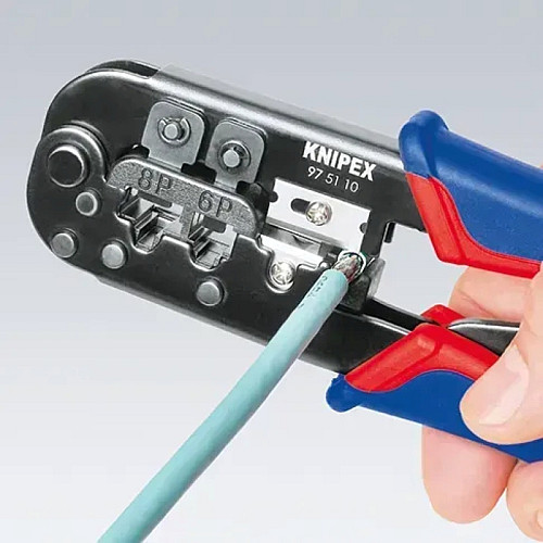 Кліщі обтискні KNIPEX Western, для обтиску наконечників 190мм 0.340кг