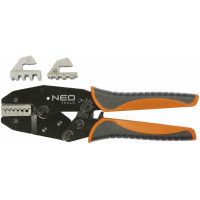Кліщі обтискні Neo Tools, для обтиску наконечників 0.5-16мм2, 2 змінних губок, 220мм, CrMo