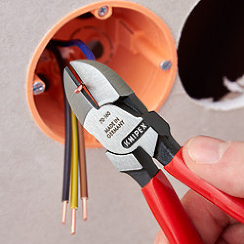 Кусачки-бокорізи KNIPEX, діелектричні, для робіт під напругою 10000В, 160мм, 0.216кг
