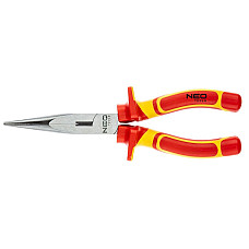 Плоскогубці подовжені прямі Neo Tools, діелектричні, для робіт під напругою 1000В, 200мм, CrV