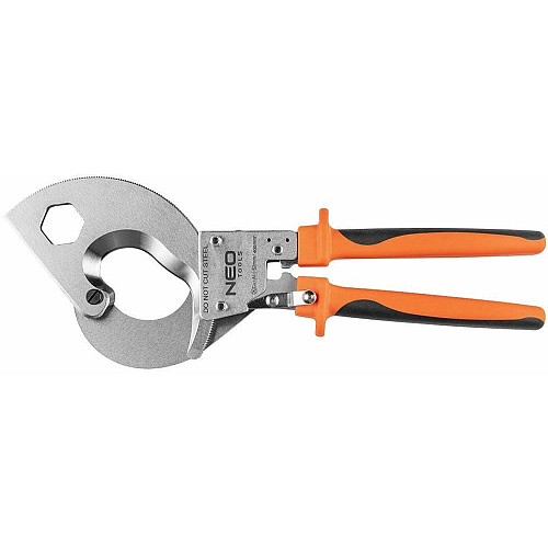 Кабелерез Neo Tools, для медных и алюминиевых кабелей до 52мм, с трещоткой, 325мм, CrV