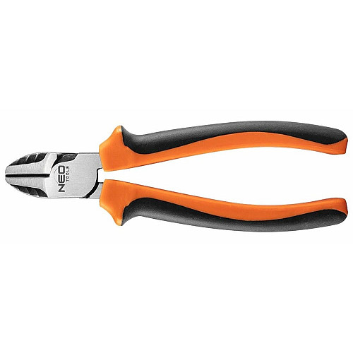 Кусачки-бокорезы Neo Tools 40% FS, до 40% уменьшение приложенных усилий, 180мм, CrNi