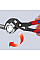 Кліщі сантехнічні KNIPEX Cobra QuickSet, 0-50мм, 250мм, фосфатовані, 0.335кг