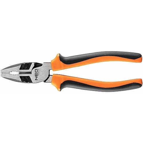 Плоскогубцы комбинированные Neo Tools 40% FS, до 40% уменьшение приложенных усилий, 200мм, CrNi