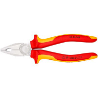 Плоскогубці KNIPEX діелектричні для робіт під напругою 10000В 180мм 0.264кг