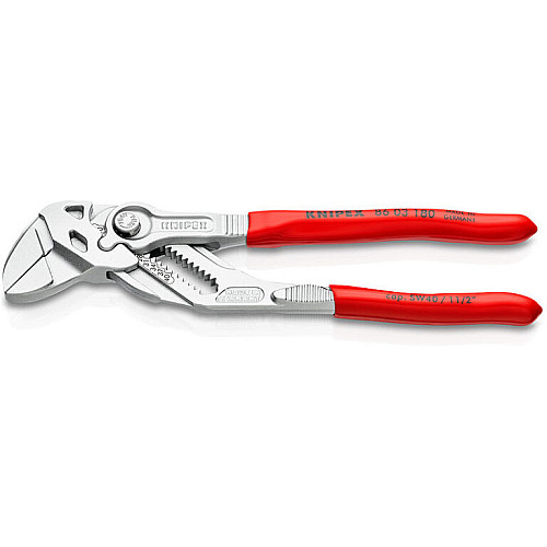 Кліщі переставні KNIPEX, 0-40мм, 180мм, хромовані, 0.23кг