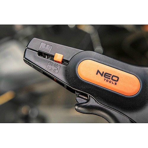 Съемник изоляции Neo Tools, автоматический, 0.5-6мм2 кусачки, регулировка длины, 195мм