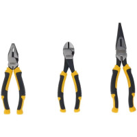 Набор инструментов шарнирно-губцевых DeWALT LASER HARDENED плоскогубцы, длинногубцы, кусачки 3шт