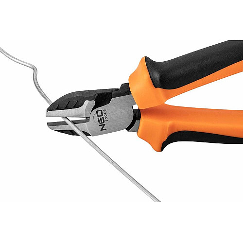Кусачки-бокорезы Neo Tools 40% FS, до 40% уменьшение приложенных усилий, 180мм, CrNi