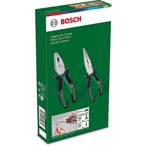 Плоскогубцы Bosch комбинированные, удлиненные, набор 2шт