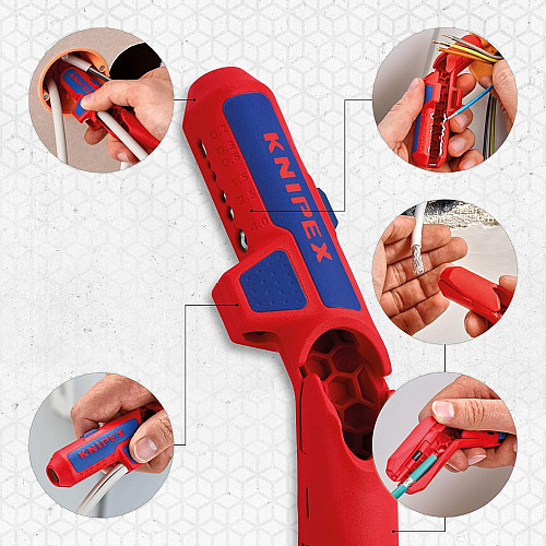 Знімач ізоляції KNIPEX, 0.2-4мм2, 135мм,0.074кг