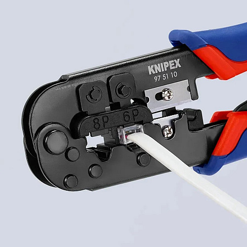 Кліщі обтискні KNIPEX Western, для обтиску наконечників 190мм 0.340кг