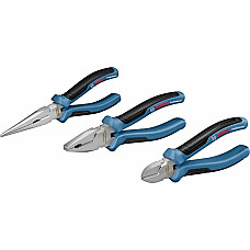 Плоскогубцы Bosch Professional комбинированные, удлиненные, бокорезы, набор 3шт