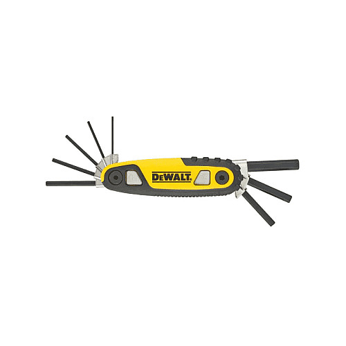 Ключі шестигранні DeWALT, HEX1.5-8мм, складаються в корпус, набір 8шт
