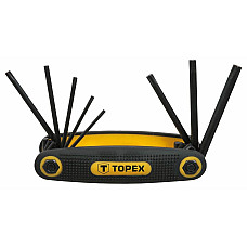 Ключі Torx TOPEX, T9-T40, складаються в ручку, набір 8шт