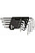 Ключі Torx TOPEX, короткі, CrV, T10-T50, набір 9шт