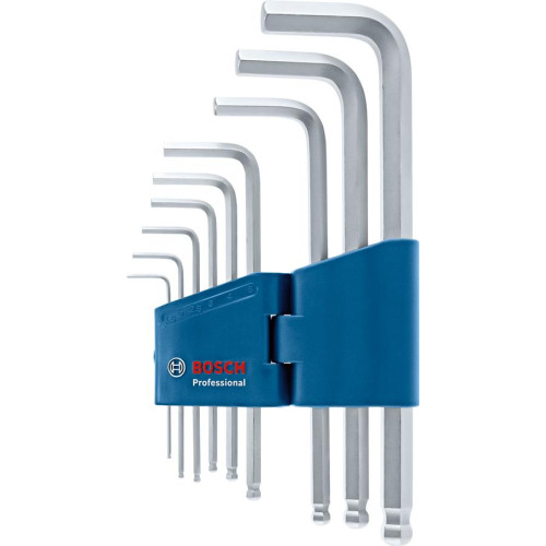 Ключі шестигранні Bosch Professional, кулястий наконечник, набір 9шт