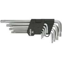 Ключі Torx TOPEX, довгі, CrV, T10-T50, набір 9шт