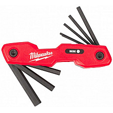 Ключі шестигранні Milwaukee, 118мм, HEX1.5-8мм, складаються в корпус, набір 8шт