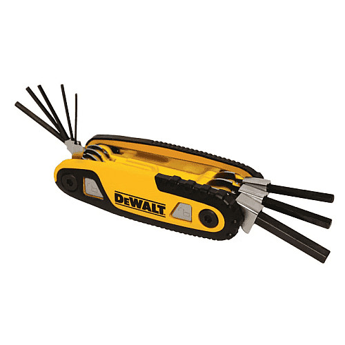 Ключі шестигранні DeWALT, HEX1.5-8мм, складаються в корпус, набір 8шт