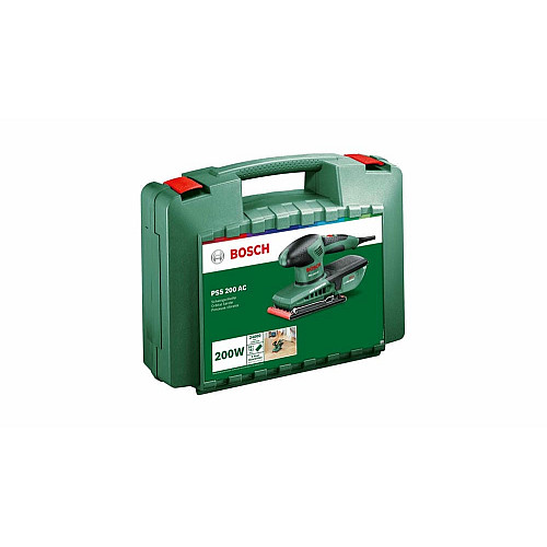 Шлифмашина вибрационная Bosch PSS 200 AC 200Вт платформа 93x230 24000цв/мин 1.6кг