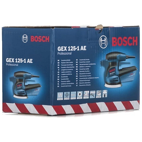 Шлифмашина эксцентриковая Bosch Professional GEX 125-1 AE 250Вт 125мм 7500-12000об/мин 1.3кг