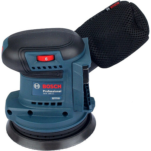 Шлифмашина эксцентриковая аккумуляторная Bosch Professional GEX 185-LI 18В 125мм 6000-10000об/мин 0.93кг без АКБ и ЗП