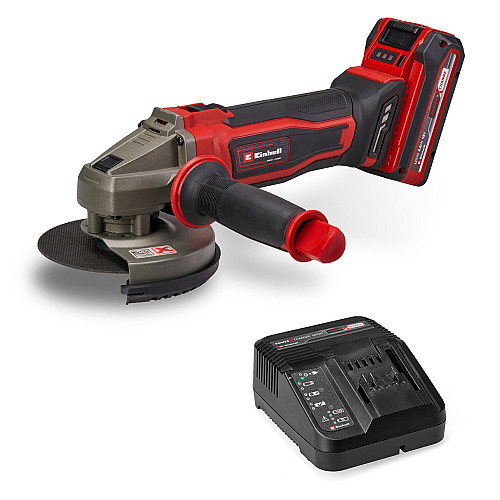 Шліфмашина кутова акумуляторна Einhell TE-AG 18/125-2 Li PXC 18В 1х4А·год 125мм 8500об/хв 2.32кг