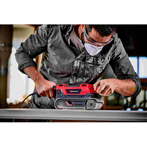 Шліфмашина стрічкова Einhell TE-BS 850E 850Вт 75х533мм кабель 3м 3.33кг