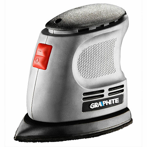 Шліфмашина вібраційна GRAPHITE Delta 105Вт платформа 140х140х97 24000кол/хв 0.87кг