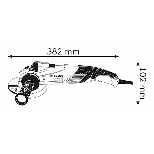 Шлифмашина угловая Bosch Professional GWS 18-125 SL 125мм 1800Вт 12000об/мин 2.5кг