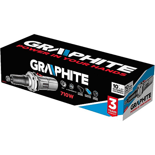 Шліфмашина пряма GRAPHITE 710Вт 12000-28000об/хв 2кг