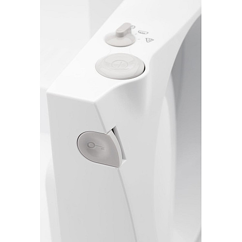 Скиборізка Gorenje, 100Вт, лезо-нержавіюча сталь, діаметр ножа-170мм, корпус-пластик, білий