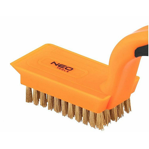 Щетка проволочная Neo Tools прямая, 5х11 рядов, прямая проволока 0.3мм, 180мм, двухкомпонентная рукоятка