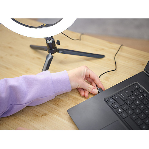 Комплект для стримінгу Trust Maku+ 2-in-1 Streaming Kit, зелений фон та кільцева лампа