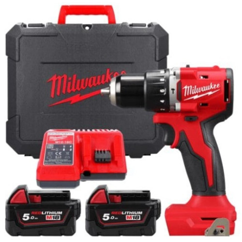 Шурупокрут-дриль акумуляторний Milwaukee M18 BLPDRC-502C 18В 2х5А·год М12-М18 60Нм 0·1700об/хв 1.5кг