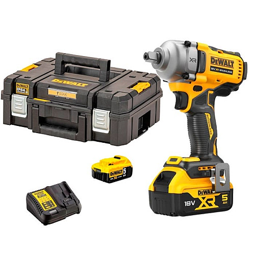 Гайковерт ударный DeWalt XR Li-Ion 18В акб 2х5А·час 1084Нм 2000об/мин 3250уд/мин 1/2