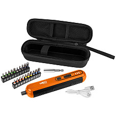 Викрутка акумуляторна Neo Tools 4В1Х1.5А·год 4.5Нм 230об/хв 20 біт кейс 0.23кг