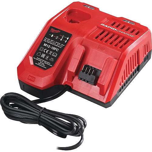 Набір із двох акумуляторних інструментів Milwaukee M18 M18FPP2A3-502X шурупокрут-дриль M18 FPD3-0X гвинтоверт ударний M18 FID3-0X акб М18 1х5А·год ЗП M12-18FC TURBO кейс
