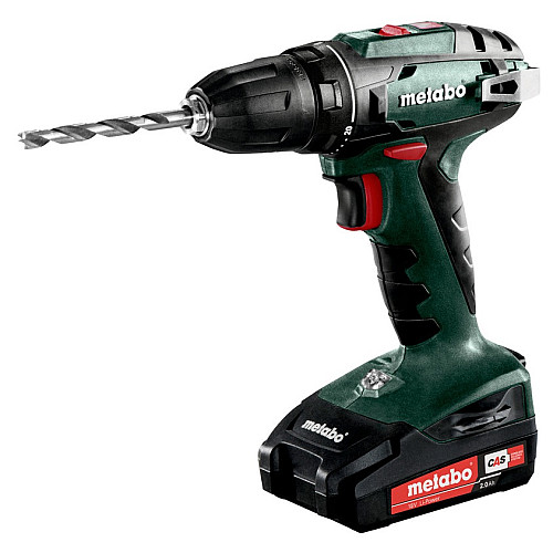 Шурупокрут-дриль акумуляторний Metabo BS 18 18В 2х2А·год 24·48Нм 0-450·0-1600об/хв 1.4кг