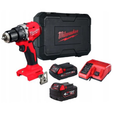 Шурупокрут-дриль акумуляторний Milwaukee М18 BLPDRC-422С 18В 1х2А·год 1х4А·год 60Нм 500·1700об/хв ЗП M12-18C кейс 1.5кг