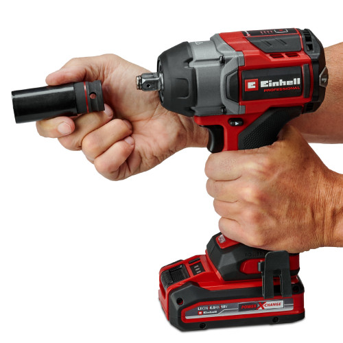 Гайковерт ударний акумуляторний Einhell Professional TP-CW 18/750-C Li BL - Solo 18В 750Нм 0-2200об/хв 1.78кг без АКБ та ЗП