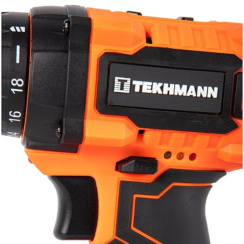 Шуруповерт-дрель аккумуляторная Tekhmann TCD-18 LIW 18В 2х2А·час 28Нм 0-350·1300об/мин 1.3кг кейс