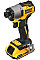 Шуруповерт ударный аккумуляторный DeWalt XR Li-Ion PowerStack 18В 1х1.7А·час 192Нм 3200об/мин 4200уд/мин кейс 0.88кг без ЗУ