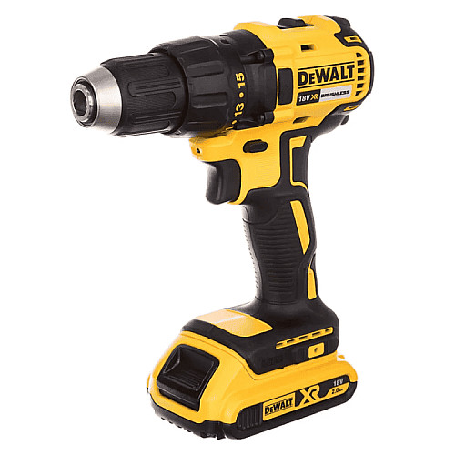 Дрель-шуруповерт DeWalt XR Li-Ion 18В акб 2х2А·час 65Нм 500-1750об/мин патрон 13мм кейс 1.15кг