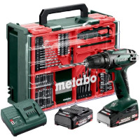 Шуруповерт-дрель аккумуляторная Metabo BS 18 Set 18В 2х2А·час 24·48Нм 0-450·0-1600об/мин 1.3кг