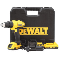 Дриль-шурупокрут DeWalt XR Li-Ion 18В акб 2х2А·год 42Нм 450-1800об/хв патрон 13мм ЗП кейс 1.28кг